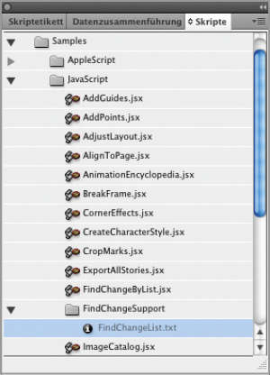 Beispiel-Skripte in InDesign