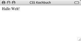 Standarddarstellung einer HTML-Seite ohne CSS