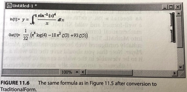 Mathematica: same formula as in the last figure after conversion to TraditionalForm