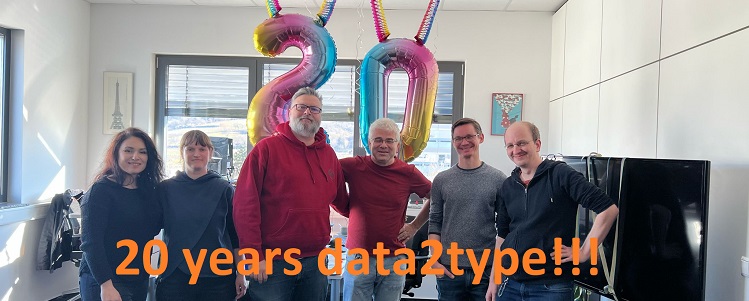 We celebrate 20 years of data2type